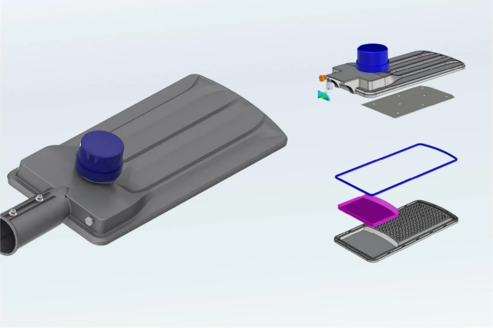 IP66 IK09 All-in-One LED Street Light China IP66 IK09 All-in-One LED Street Light China